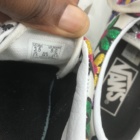Vans Glitter Daisies Era Platform W(5.0) M(3.5) Sneakers Shoes - Picture 4 of 9